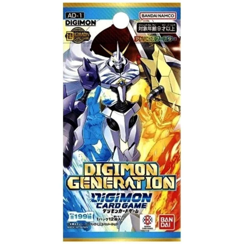 Digimon Card Game - Digimon Generation Advanced Booster (AD-01) Booster Box (12 packs) - Sealed