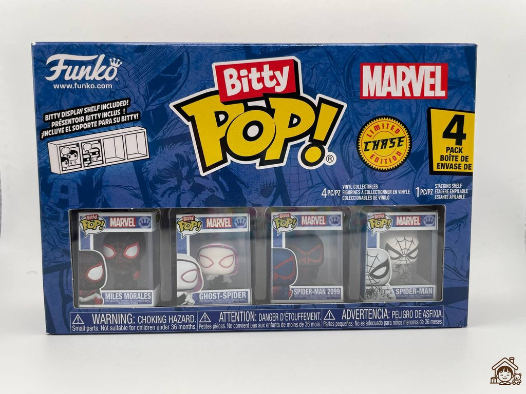 Funko Bitty Pop: Spider Man Miles Morales 4pk - Custom Pick Mystery variation
