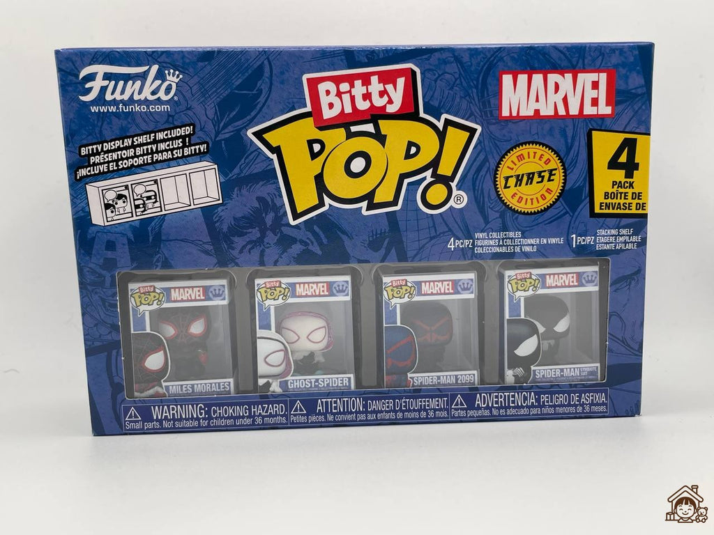Funko Bitty Pop: Spider Man Miles Morales 4pk - Custom Pick Mystery variation