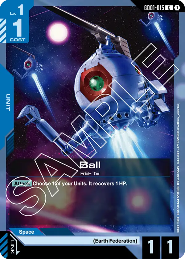 Gundam Card Game - GD01 Newtype Rising Ball GD01-015