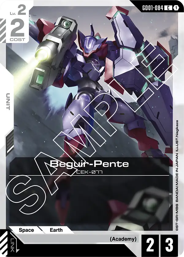 Gundam Card Game - GD01 Newtype Rising Beguir-Pente GD01-084