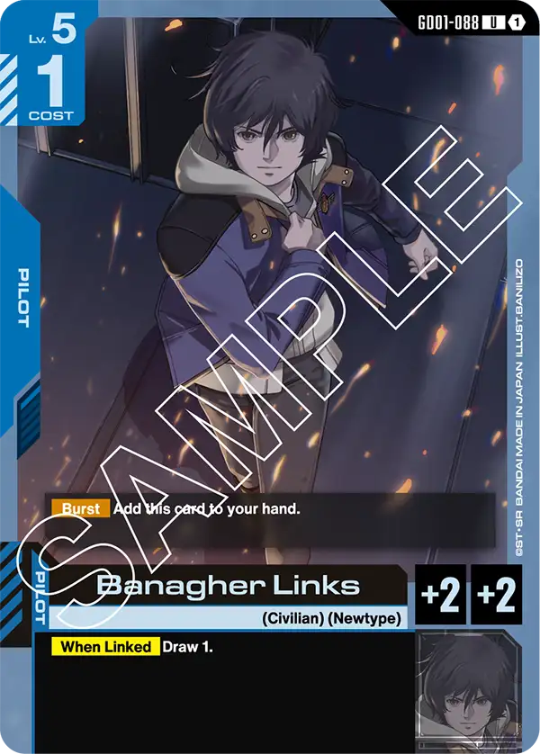 Gundam Card Game - GD01 Newtype Rising Banagher Links GD01-088