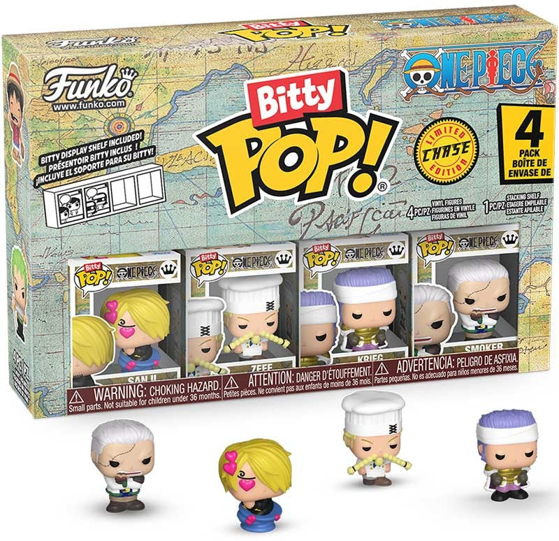 Funko Bitty Pop: One Piece - Sanji 4pk - Custom Pick Mystery variation