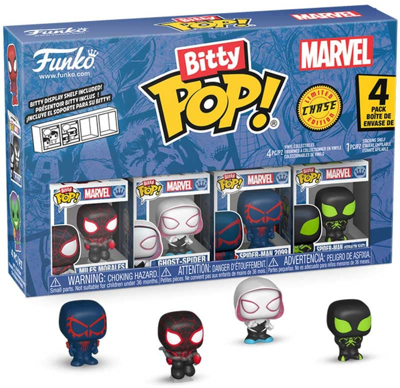 Funko Bitty Pop: Spider Man Miles Morales 4pk - Custom Pick Mystery variation